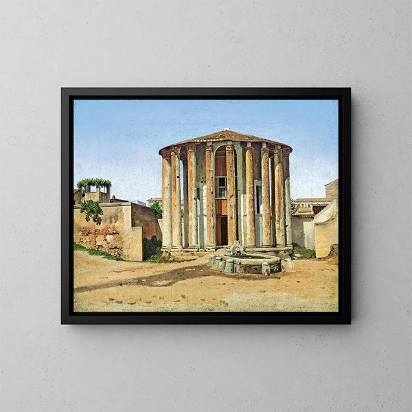 Temple de Vesta à Rome - Christoffer Wilhelm Eckersberg — kehystetty taideteos seinällä