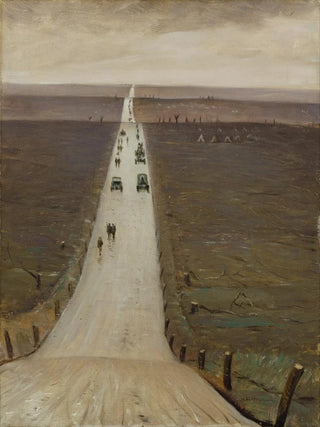 Christopher R W Nevinson - The Road from Arras to Bapaume.webp