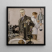 Ajanotto kokeilusta, Howard Watch - Frank Xavier Leyendecker mainoskuvassa — kehystetty taideteos seinällä