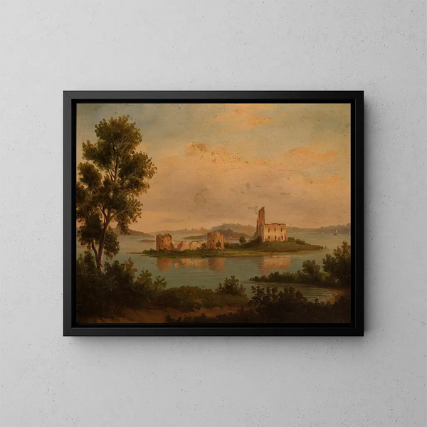 Château de Trakai - Chrystian Breslauer — kehystetty taideteos seinällä