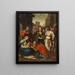 Adoration des Mages - Cercle de Frans Francken le Jeune — kehystetty taideteos seinällä