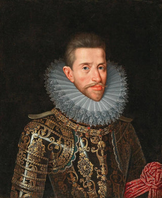 Circle of Frans Pourbus II - Portrait Of Archduke Albert Of Austria 15591621 In Armour.webp