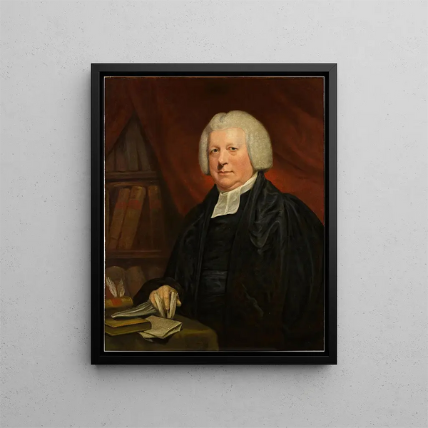 Muotokuva Reverend Samuel Glasse D.D. F.R.S.:n - John Hoppnerin piiri — kehystetty taideteos seinällä