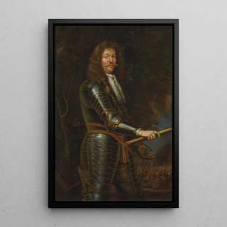 Circle of John Michael Wright - Portrait of a man in armour.webp