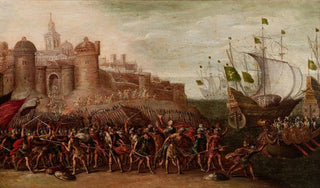 Circle of Juan de la Corte - Deborah and Barak against Sisera.webp