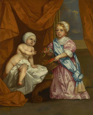 Circle of Sir Peter Lely - Portrait of Charles 3rd Marquess of Tweeddale 16671715 and his brother Lord John Hay.webp