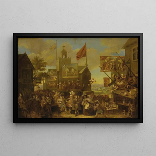 Circle of William Hogarth - Country Scene Of Low Life In A Village.webp