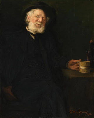 Clara Taggart MacChesney - A Good Story Portrait of Robert Loftin Newman.webp