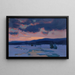 Talvinen auringonlaskun, Baie St Paul - Clarence Alphonse Gagnon — kehystetty taideteos seinällä
