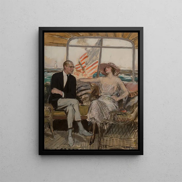 La Croisière - Clarence F. Underwood — kehystetty taideteos seinällä