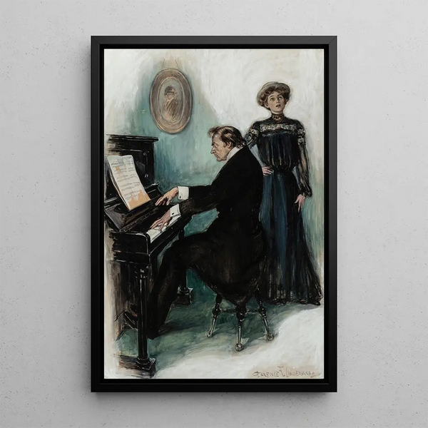Le solo - Clarence F. Underwood — kehystetty taideteos seinällä