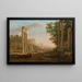 Claude Lorrain - Caprice-maalaus Rooman foorumin raunioilla — kehystetty taideteos seinällä