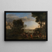 Claude Lorrainin Kultainen vasikka - Maalaus — kehystetty taideteos seinällä
