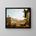 Le Campo Vaccino à Rome - Claude Lorrain — kehystetty taideteos seinällä