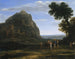 Näkymä Delfeistä kulkueen kanssa - Claude Lorrain — näkymä teoksesta