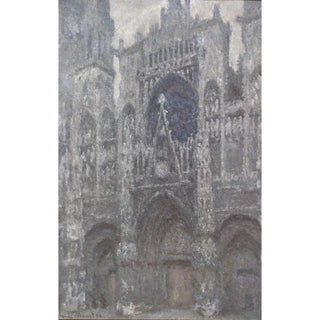 Claude Monet - The Cathedral in Rouen The portal Grey Weather.webp
