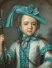 Portrait of a Girl En Jardinière Holding a Houlette - Claude Pougin de Saint Aubin — näkymä teoksesta