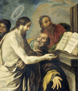 Claude Vignon - Christ Instructs Peter to Feed My Sheep.webp