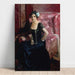 Maalauksen jäljennös Clotilde in evening dress - Joaquín Sorolla
