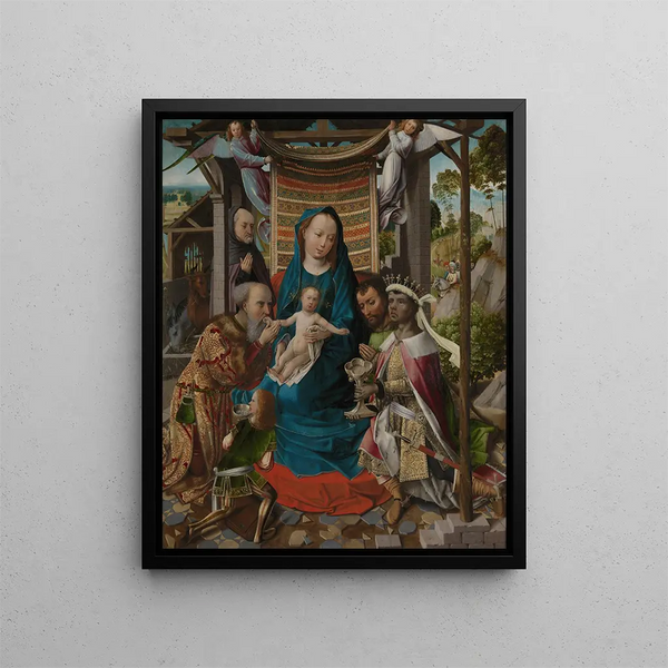 L'Adoration des Mages - Colijn de Coter — kehystetty taideteos seinällä