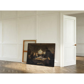 Compagnie à la lumière du soir - Laurits Andersen Ring | Reproduction Tableau Décoration murale affiche copie