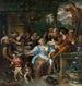 Ystävällinen seura seuraa terassilla - Jan Steen — näkymä teoksesta