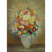 Maalauksen jäljennös Composition Florale Aux Dahlias - Henri Lebasque