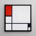 Maalauksen jäljennös Composition No I avec Rouge et Noir - Piet Mondrian