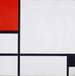 Maalauksen jäljennös Composition No I avec Rouge et Noir - Piet Mondrian