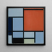 Composition - Piet Mondrian — kehystetty taideteos seinällä