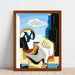Maalauksen jäljennös Composition à l'oiseau - Louis Marcoussis