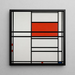 Kompositio punaisesta ja valkoisesta nro 1 Kompositio nro 4 punaisella ja sinisellä - Piet Mondrian — teoksen seinäesittely