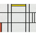Maalauksen jäljennös Composition en blanc, rouge et jaune - Piet Mondrian