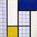 Maalauksen jäljennös Sävellys puoliväreissä - Theo van Doesburg