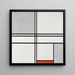 Maalauksen jäljennös Composition n° 1 Gris-Rouge - Piet Mondrian