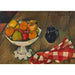 Maalauksen jäljennös hedelmälautanen, pannu ja servetti - Suzanne Valadon