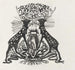 Conception décorative avec deux cerfs debout - Carel Adolph Lion Cachet — näkymä teoksesta