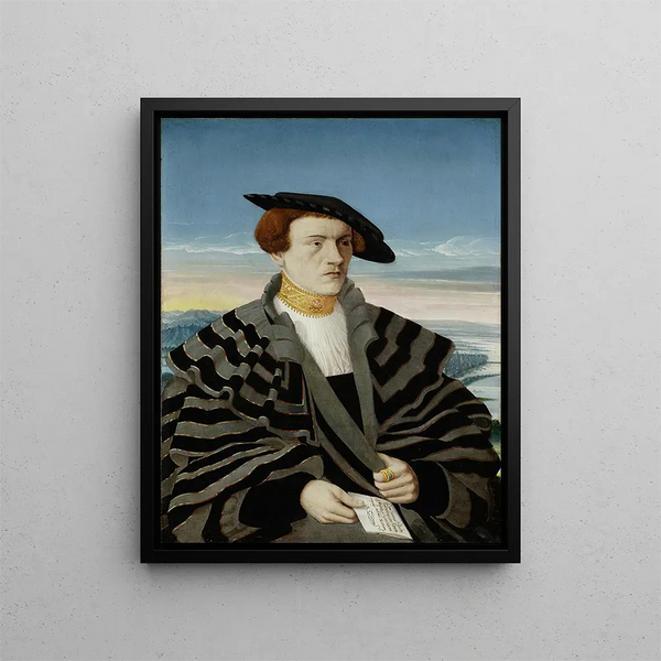 Portrait de Gilbrecht von Holzhausen 1514-1550 - Conrad Faber von Kreuznach — kehystetty taideteos seinällä