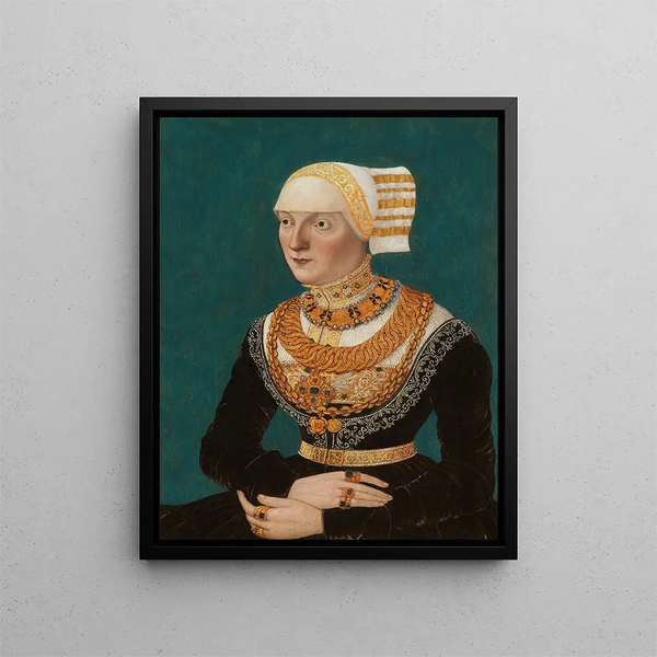 Portrait d'une femme - Conrad Faber von Kreuznach — kehystetty taideteos seinällä