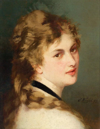 Conrad Kiesel - Bildnis einer Dame mit schwarzem Halsband.webp