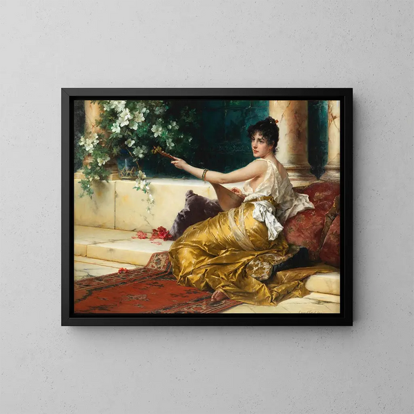 Le joueur de mandoline - Conrad Kiesel — kehystetty taideteos seinällä