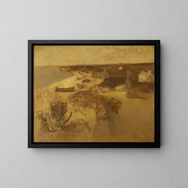 Maisema bretoni - Constant Permeke — kehystetty taideteos seinällä