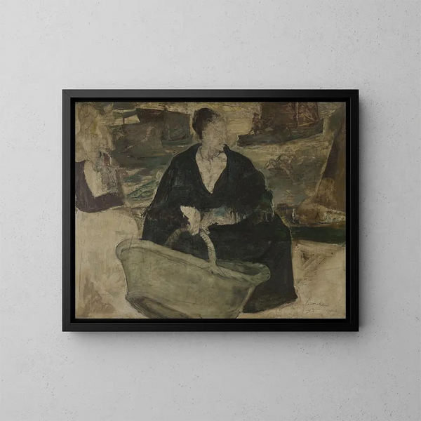La femme du pêcheur - Constant Permeke — kehystetty taideteos seinällä