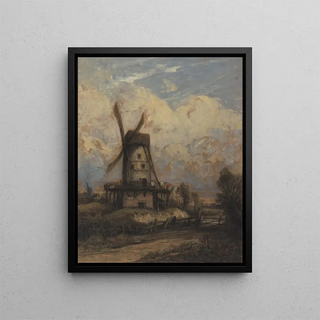 Constant Troyon - A Windmill against a Cloudy Sky.webp