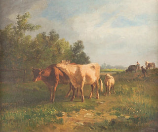 Bétail dans le pré - Constant Troyon — näkymä teoksesta