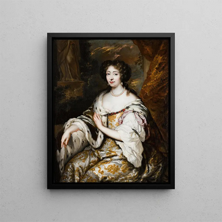 Constantijn Netscher - A Portrait Of Maria Mancini.webp