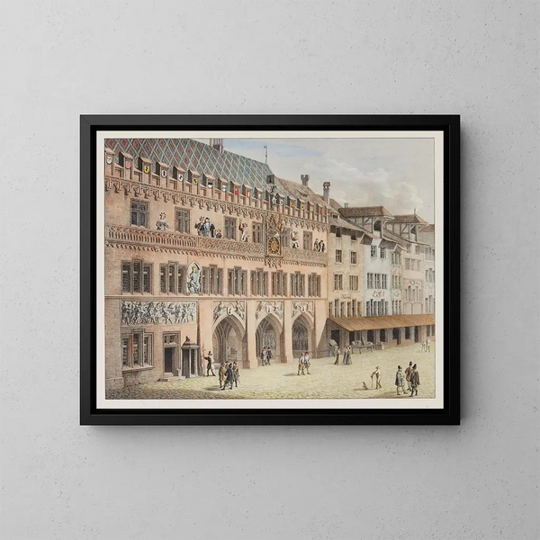 La Maison de ville de Bâle - Constantin Guise — kehystetty taideteos seinällä