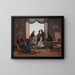 Tanskalainen taiteilijaryhmä Roomassa - Constantin Hansen — kehystetty taideteos seinällä