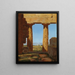 Colonnes du temple de Neptune à Paestum - Constantin Hansen — kehystetty taideteos seinällä