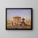 Piazza de la Bocca della Verità avec le soi-disant temple de Vesta à Rome - Constantin Hansen — kehystetty taideteos seinällä